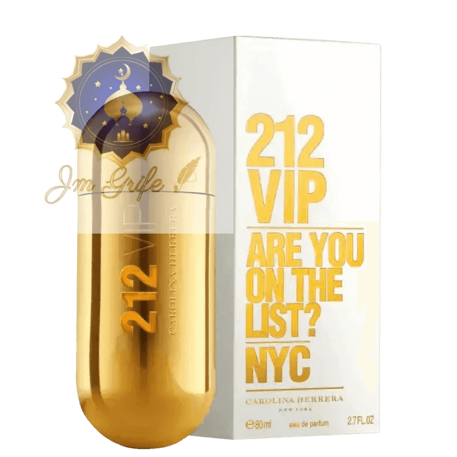 212 VIP Carolina Herrera Feminino - Perfume Eau de Parfum com Baunilha e Almíscar, Elegância e Sofisticação - Jm Grife