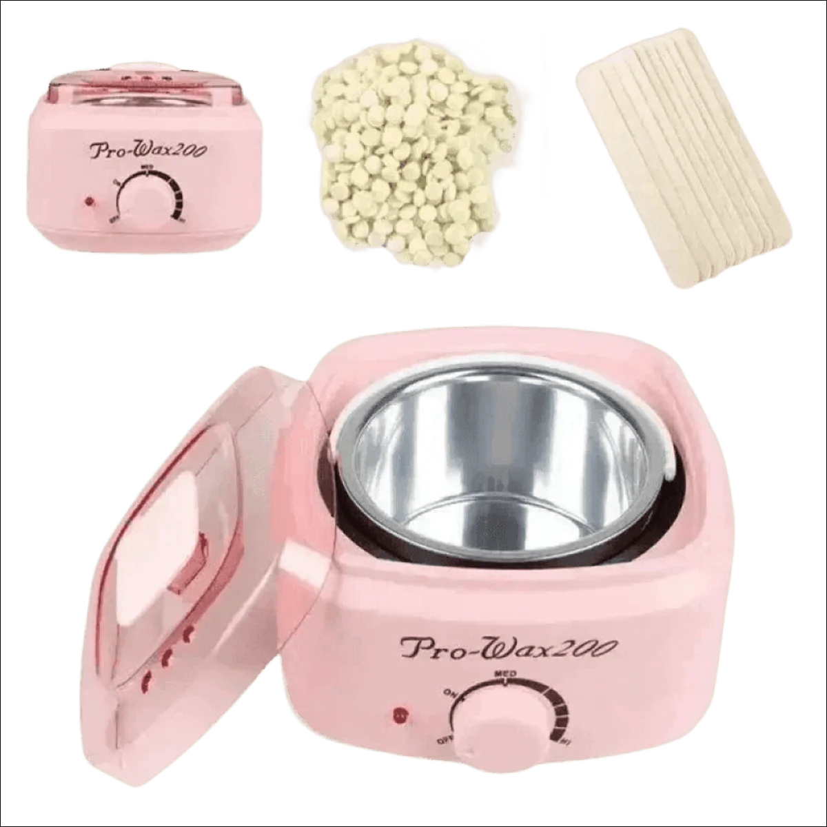 Aquecedor de Cera Quente Profissional Pro Wax200x Bivolt - 400ml, Termostato Ajustável - Jm Grife - aquecedor de cera,beleza,bivolt,cera quente profissional,cuidados com a pele,depilação,optimized,Pro Wax200x,termostato ajustável - Jm Grife - Aquecedor de Cera Quente Profissional Pro Wax200x Bivolt - 400ml, Termostato Ajustável