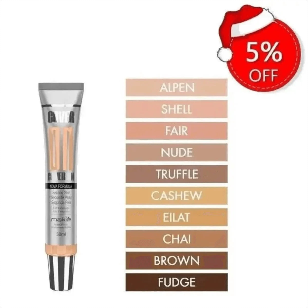 Base Cover On - Makiê -nova Fórmula Alta Cobertura E A Prova D’àgua - Jm Grife - alta,base,cobertura,issues,para,pele - Jm Grife - Base Cover On - Makiê -nova Fórmula Alta Cobertura E A Prova D’àgua