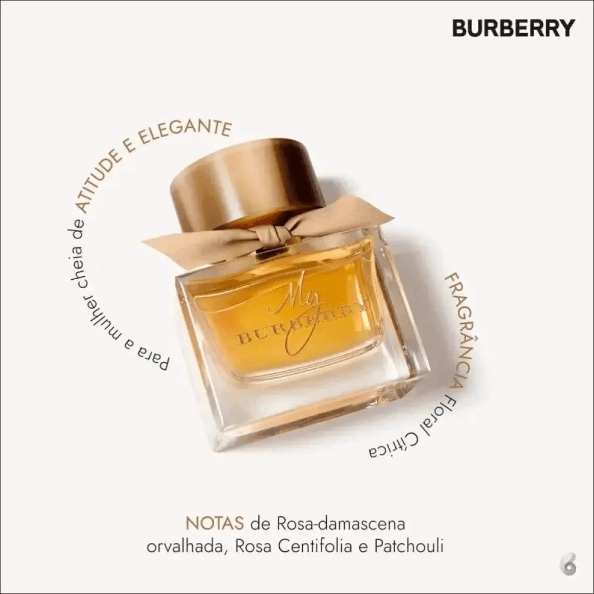 Meu Burberry Eau De Parfum 90ml - Perfume Feminino Floral Inspirado na Elegância Britânica - Jm Grife
