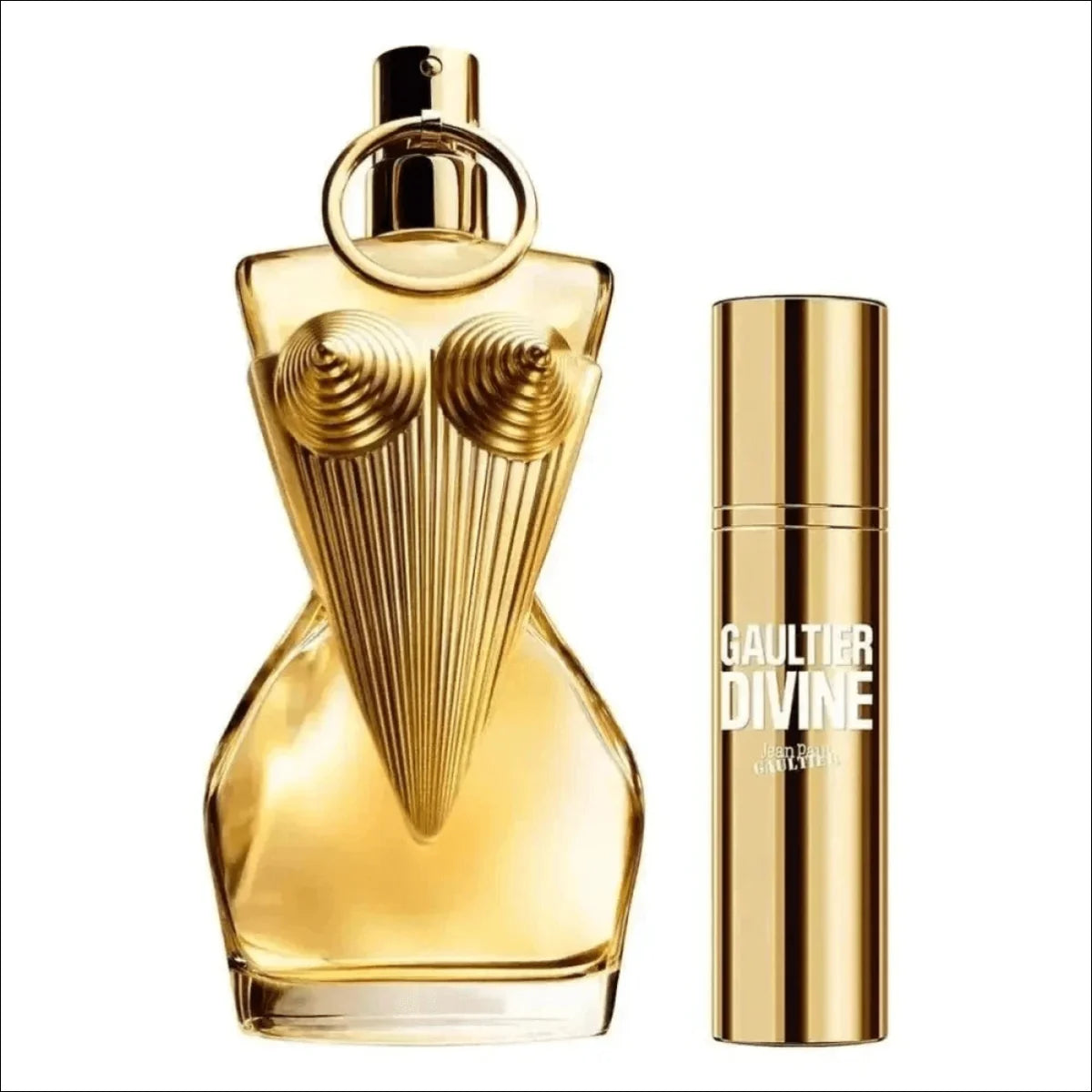 Conjunto Gaultier Divine Jean Paul Gaultier Feminino - Eau De Parfum 50ml +  Travel Size 10ml - Jm Grife - divine,feminino,gaultier,issues,jean,paul - Jm Grife - Conjunto Gaultier Divine Jean Paul Gaultier Feminino - Eau De Parfum 50ml +  Travel Size 10ml