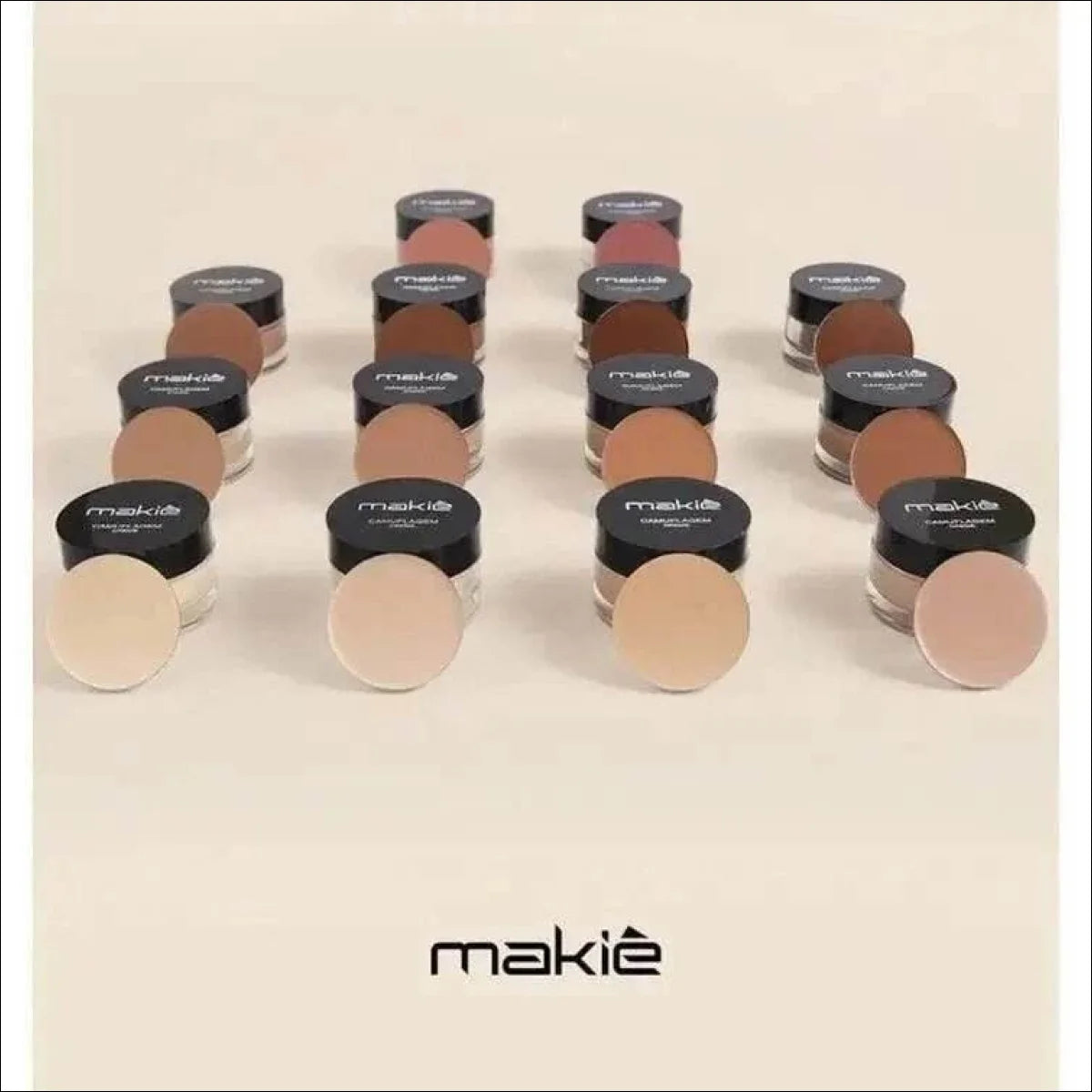 Corretivo Camuflagem Makiê 17g/4g - Alta Cobertura, Textura Natural e Resistência em Clima Quente - Jm Grife - camuflagem,issues,mais,maki,para,tons - Jm Grife - Corretivo Camuflagem Makiê 17g/4g - Alta Cobertura, Textura Natural e Resistência em Clima Quente