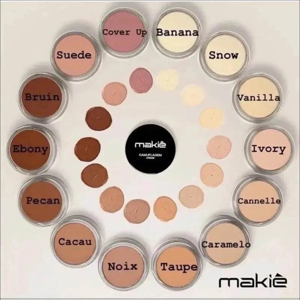 Corretivo Camuflagem Makiê 17g/4g - Alta Cobertura, Textura Natural e Resistência em Clima Quente - Jm Grife - camuflagem,issues,mais,maki,para,tons - Jm Grife - Corretivo Camuflagem Makiê 17g/4g - Alta Cobertura, Textura Natural e Resistência em Clima Quente