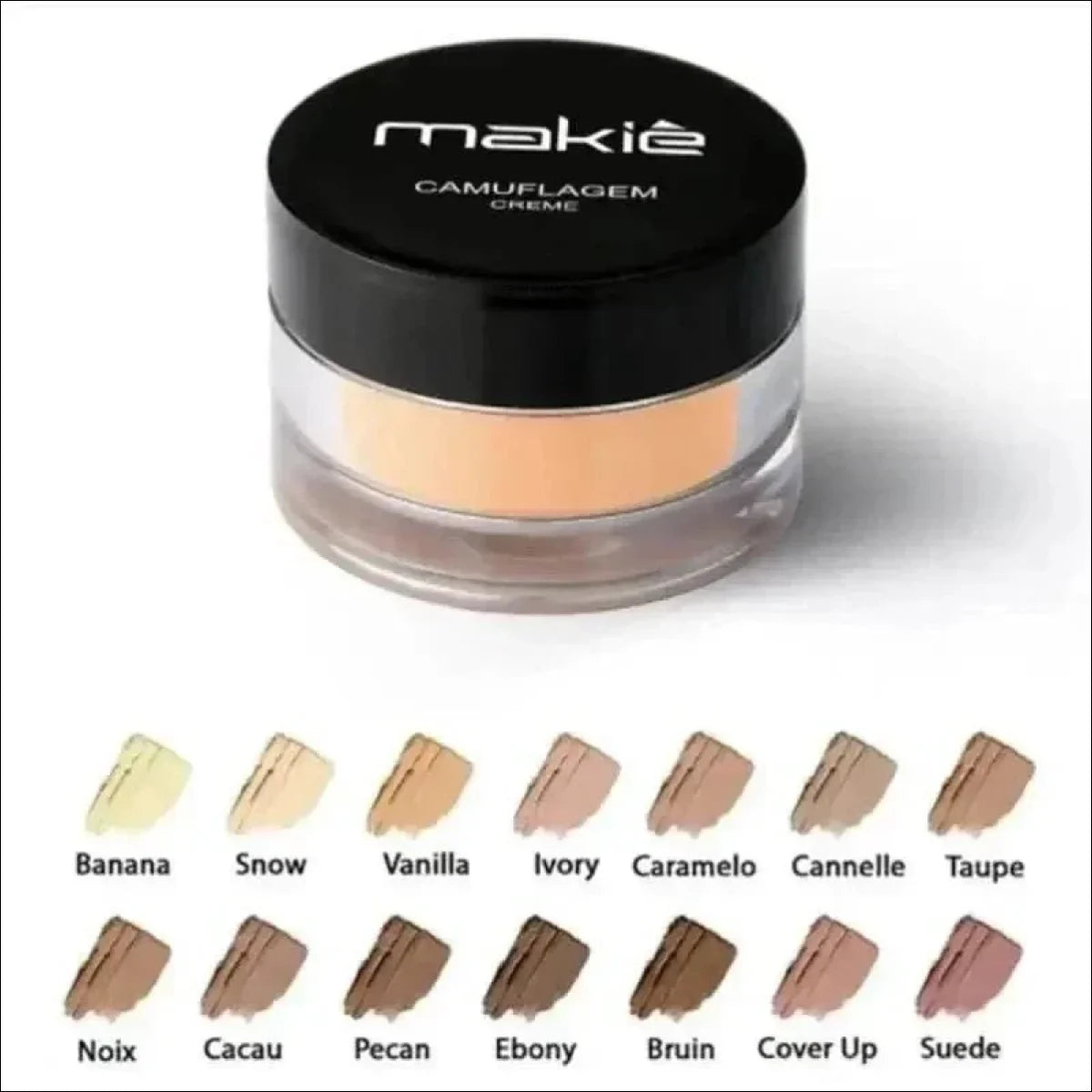 Corretivo Camuflagem Makiê 17g - Alta Cobertura, Efeito Matte, Resistente ao Calor e Água - Jm Grife - camuflagem,cobertura,como,cores,corretivo,issues,mais,maki,para,pele,tons - Jm Grife - Corretivo Camuflagem Makiê 17g - Alta Cobertura, Efeito Matte, Resistente ao Calor e Água