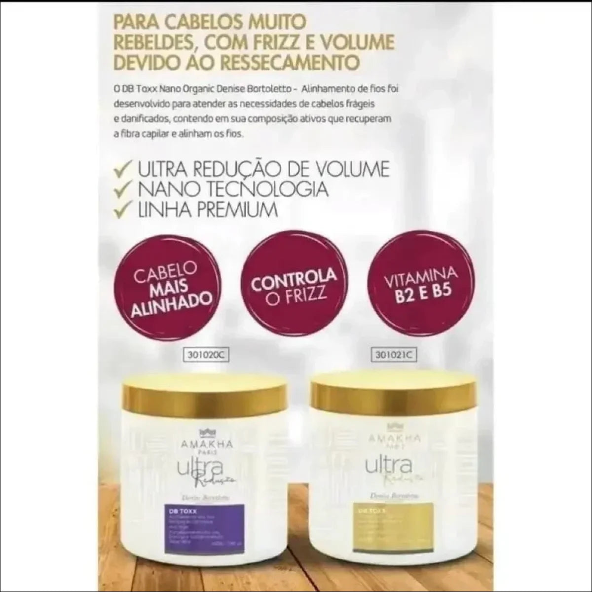 DB Toxx Sem Formol Amakha Paris - Tratamento Capilar Ultra Redutor com Queratina e Aloe Vera - Jm Grife - amakha,botox,cabelos,capilar,cont,fios,formol,issues,paris,secar,toxx - Jm Grife - DB Toxx Sem Formol Amakha Paris - Tratamento Capilar Ultra Redutor com Queratina e Aloe Vera