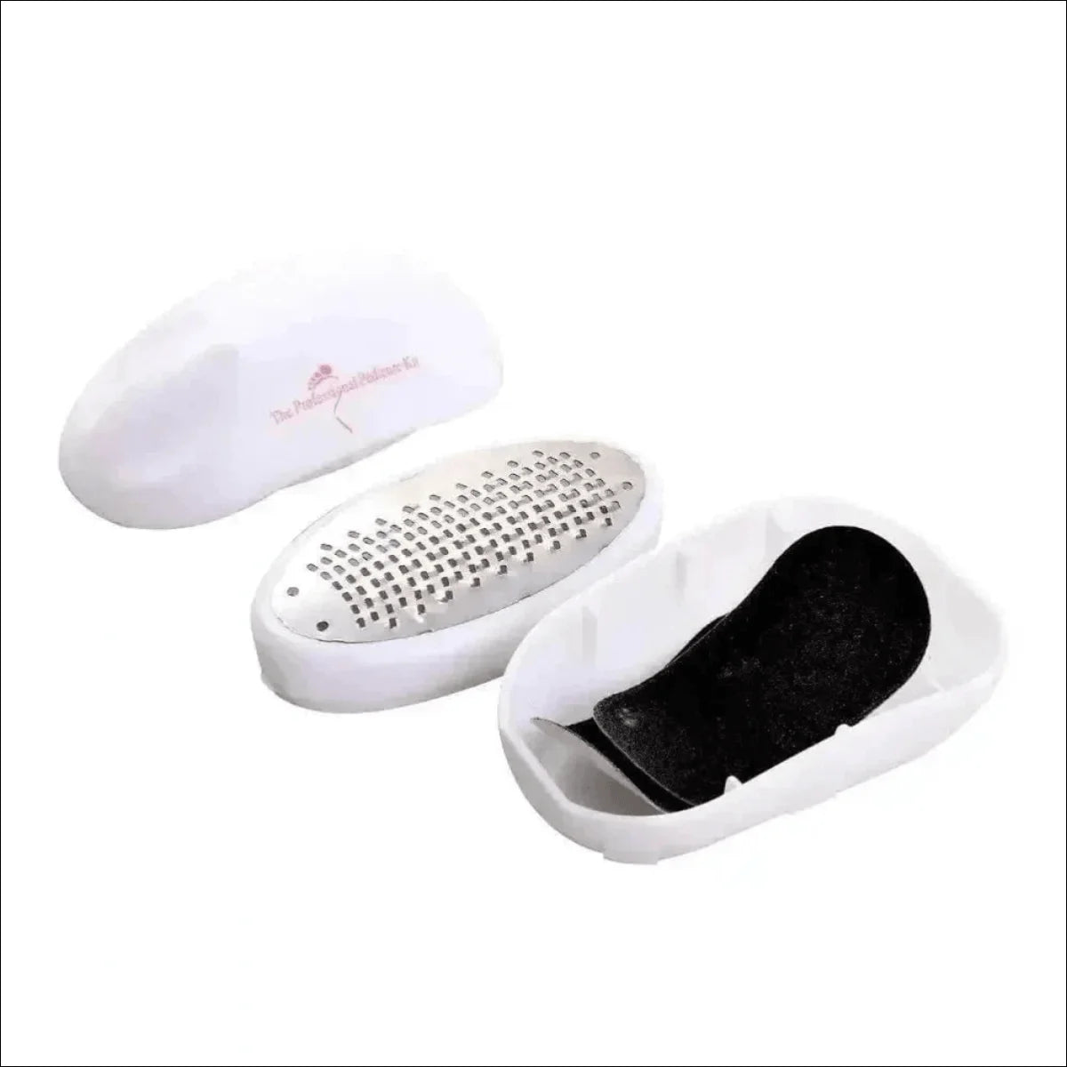 Esfoliante Para os Pés com Reservatório e Lixas Para Absorvição e Limpeza - Jm Grife - beleza,cuidados com os pés,esfoliante para pés,higiene pessoal,improvements - Jm Grife - Esfoliante Para os Pés com Reservatório e Lixas Para Absorvição e Limpeza