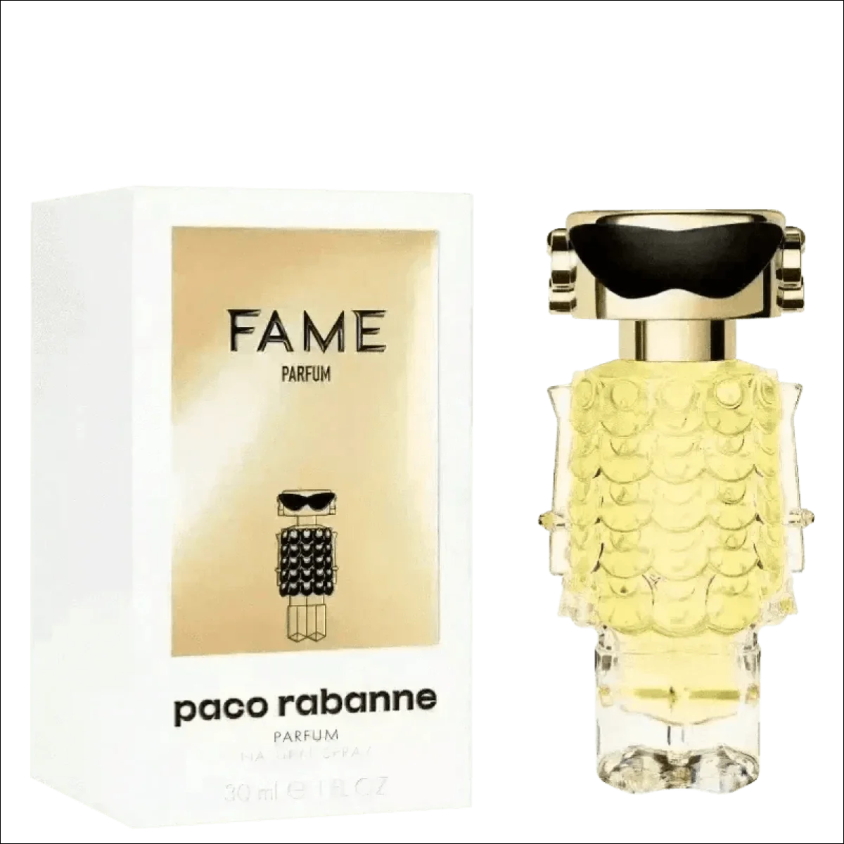 Fame Parfum Paco Rabanne - Perfume Feminino Elegante com Jasmim, Cedro e Patchouli - Jm Grife