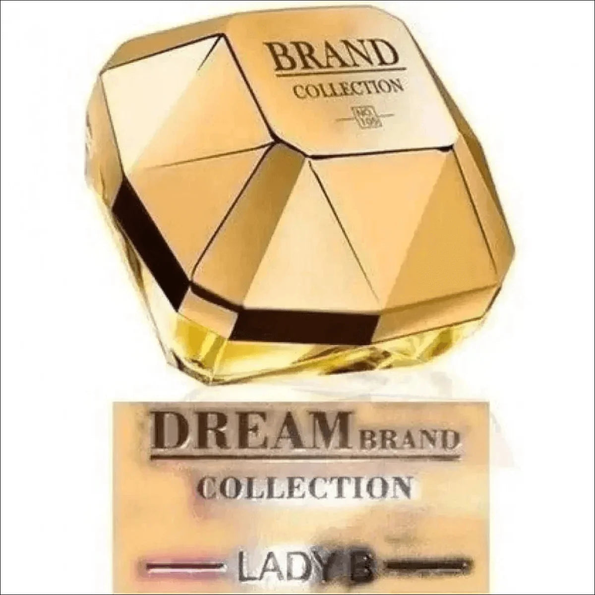 Frasco Dourado de Perfume com Inspiração Lady Million - Jm Grife