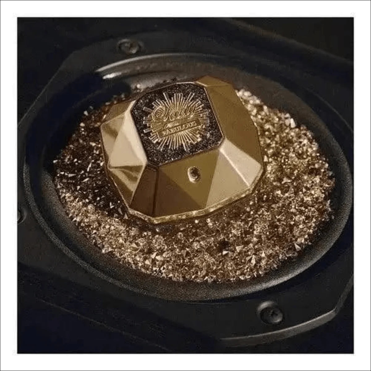 Frasco de Perfume Dourado Facetado Paco Rabanne Lady Million Fabulous - Perfume Paco Rabanne Lady Million Fabulous - Jm Grife