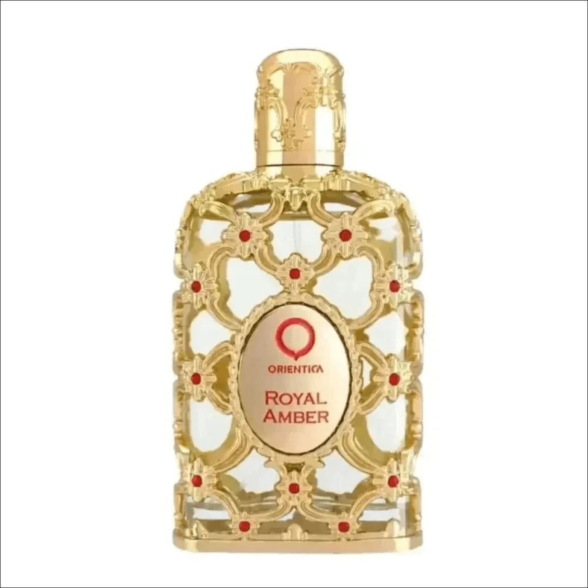 Frasco de Perfume Dourado Orientica - Caixa de Perfume Luxury Collection - Jm Grife