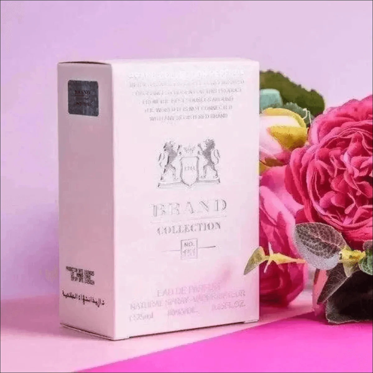 Frasco de Perfume Feminino Delina 25ml com Borla Prateada Rosa - Jm Grife