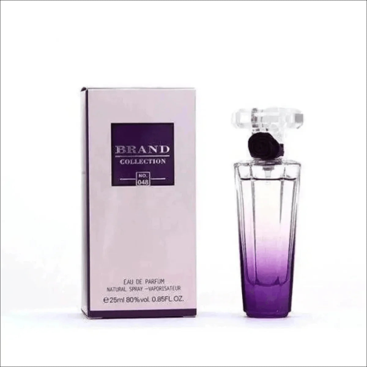 Frasco de Perfume Roxo com Rosa Inspiração Tresor Midnight - Jm Grife
