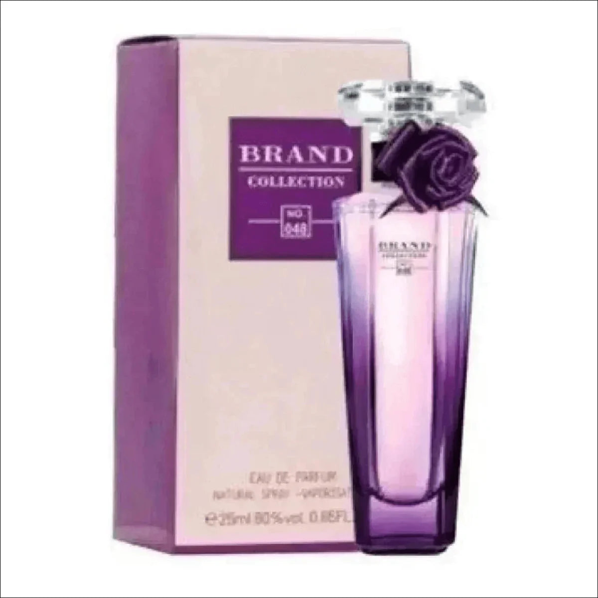 Frasco de Perfume Roxo com Rosa Inspiração Tresor Midnight - Jm Grife
