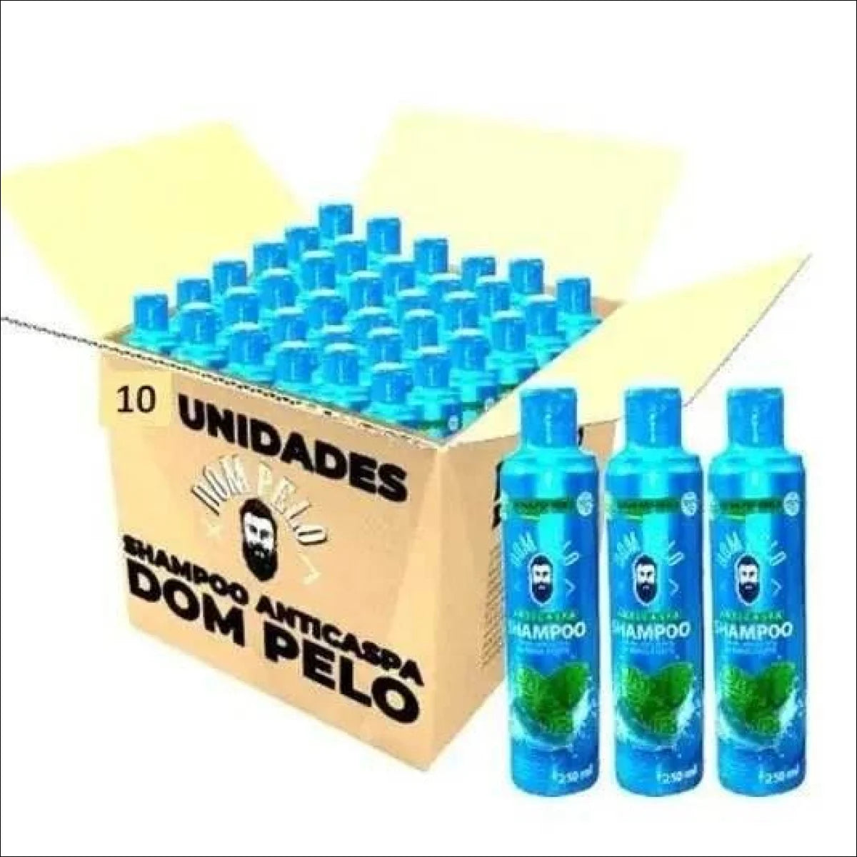 Kit 10 Shampoos Anticaspa 250ml Jm Grife - Eficácia Comprovada Contra Caspa - Jm Grife