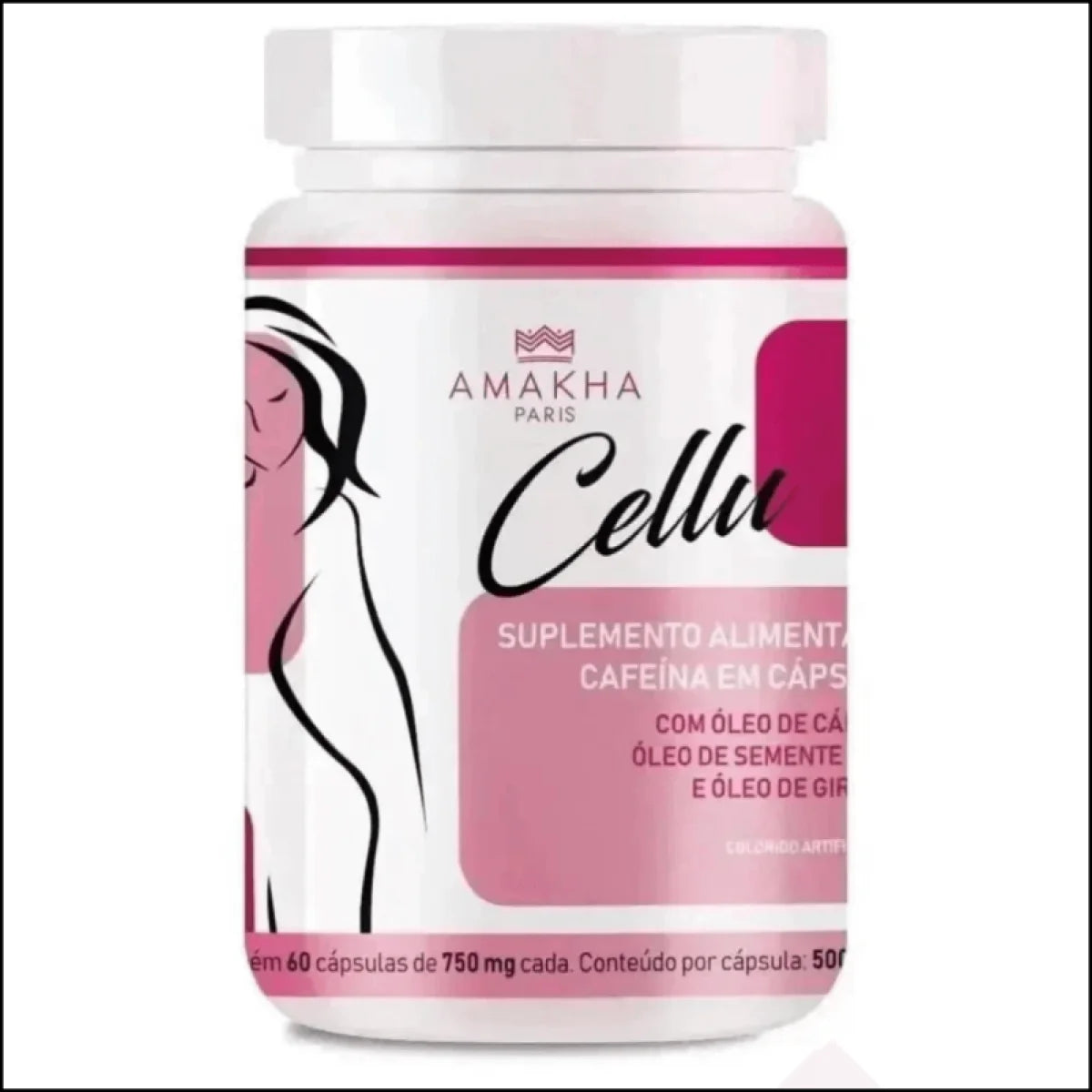 Kit AMK Emagrecimento Saudável - Modera Saciedade + Cellu Cafeína - Jm Grife