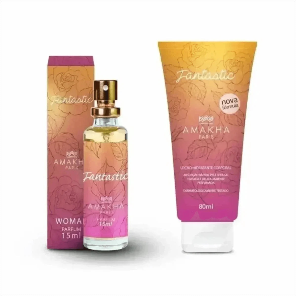 Kit Hidratante Amakha Paris: Perfume e Loção Dourada para Homens com Hidratação e Sofisticação - Jm Grife