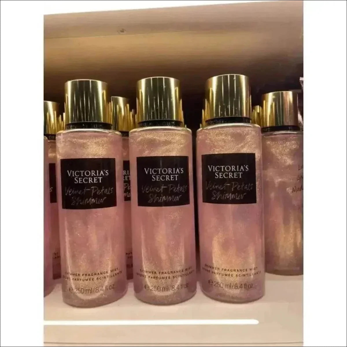 Kit Shimmer Victoria's Secret Kit Creme Hidratante 236ml + Body Splash Corporal 250ml Glitter Brilho - Jm Grife