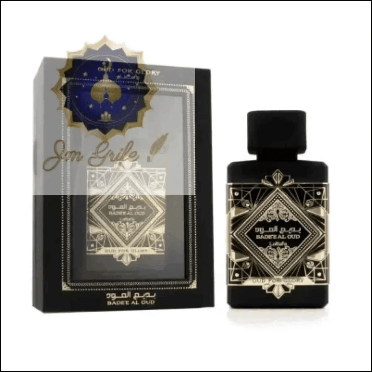 Lattafa Bade'e Al Oud 100mL - Perfume Unissex Sofisticado com Notas Florais e Amadeiradas - Jm Grife