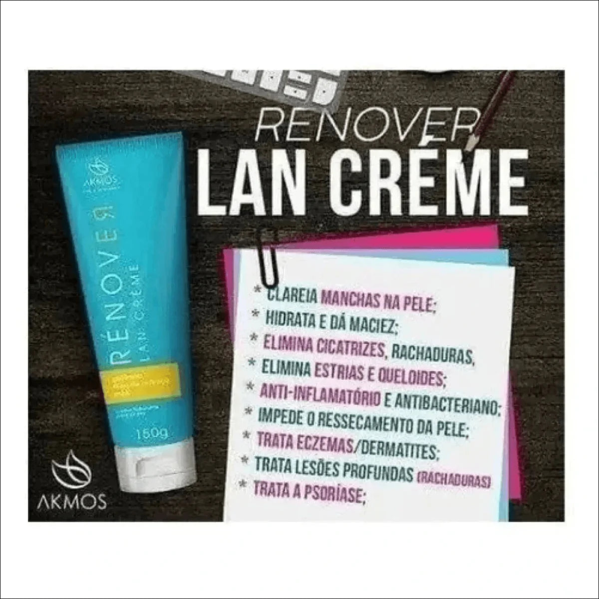 Loção Hidratante para Mãos Rénover Lan Crème 150g - Hidratação Intensiva para Mãos Ressecadas - Jm Grife