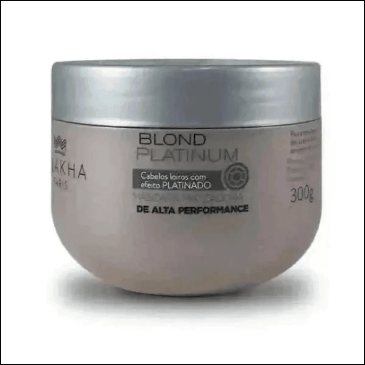Máscara Matizadora Blond Platinum 300g - Amakha Paris, Hidratação e Brilho para Cabelos Loiros - Jm Grife