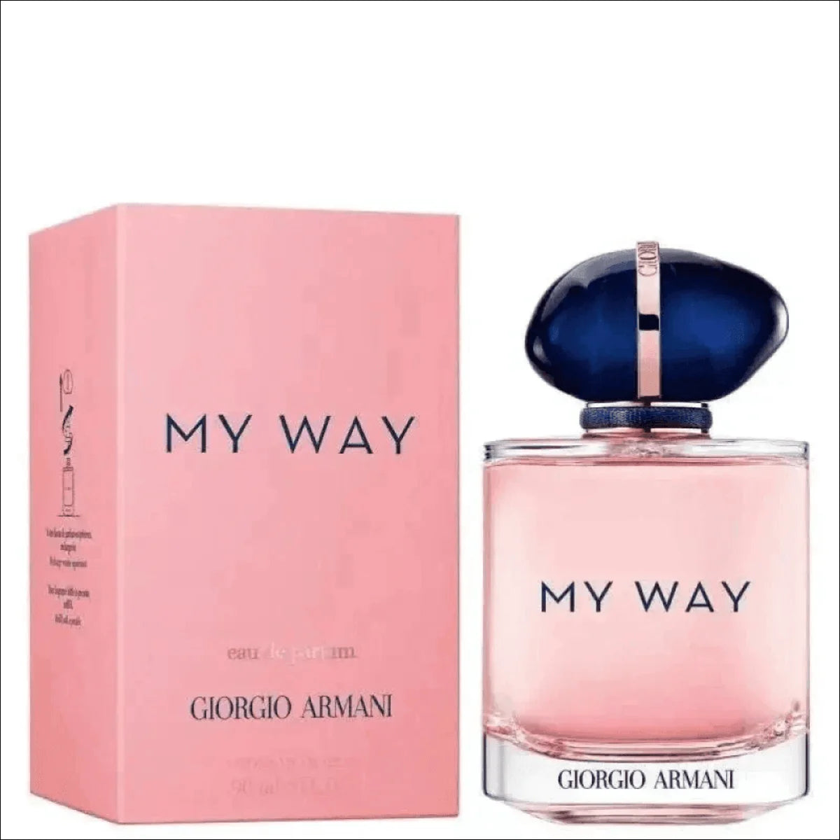 My Way Eau de Parfum Armani - Frasco Rosa com Tampa Azul para Mulheres Sofisticadas - Jm Grife