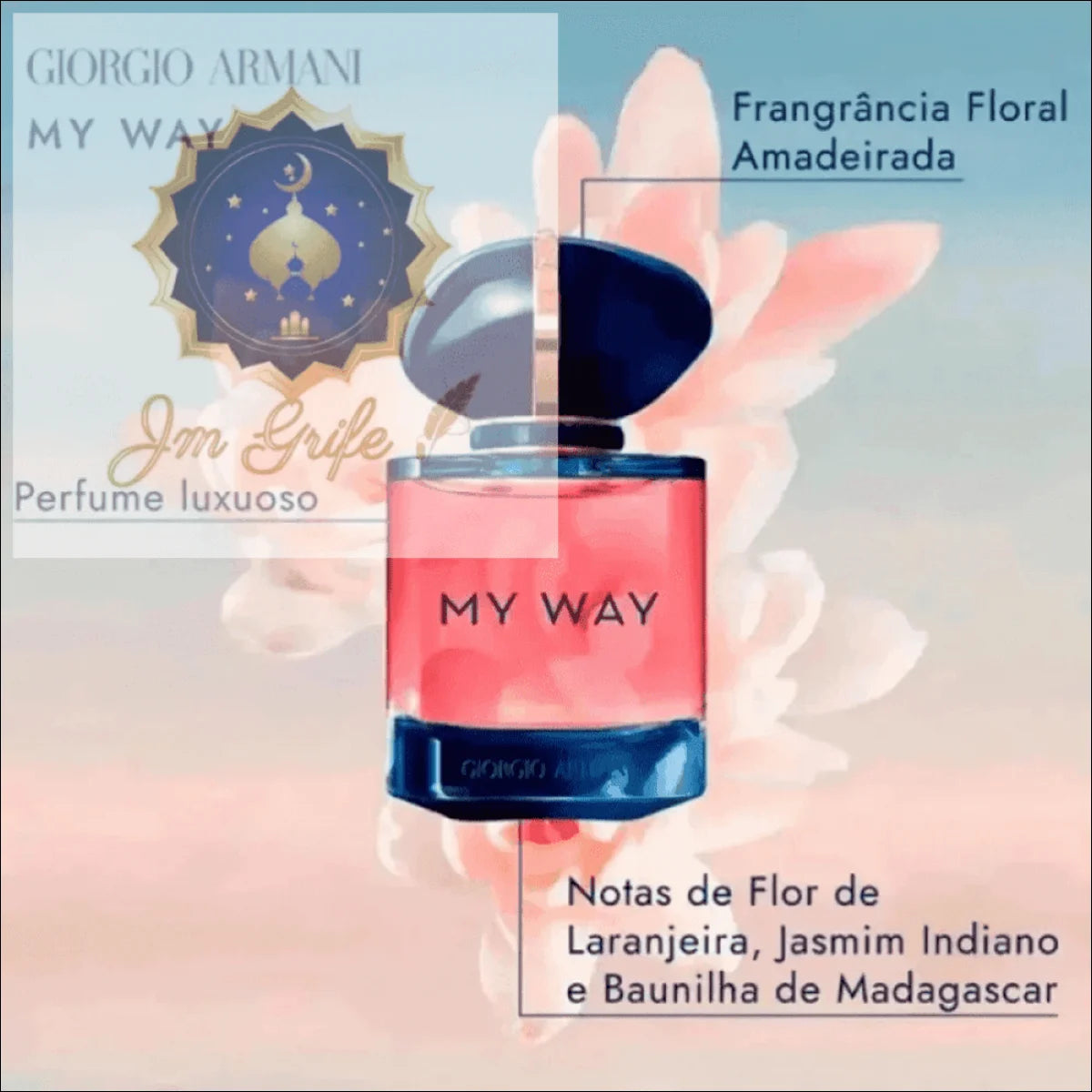 My Way Intense Giorgio Armani 90ml - Eau de Parfum Sofisticada e Duradoura - Jm Grife