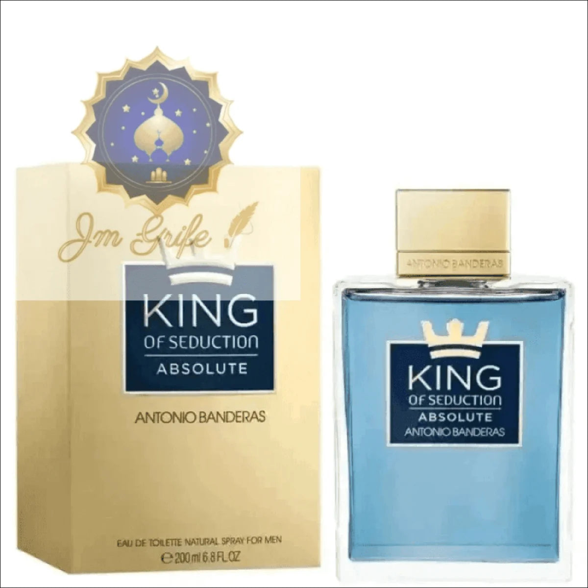 Perfume Antonio Banderas King Of Seduction EDT 200ml - Fragrância Fresca e Amadeirada - Jm Grife