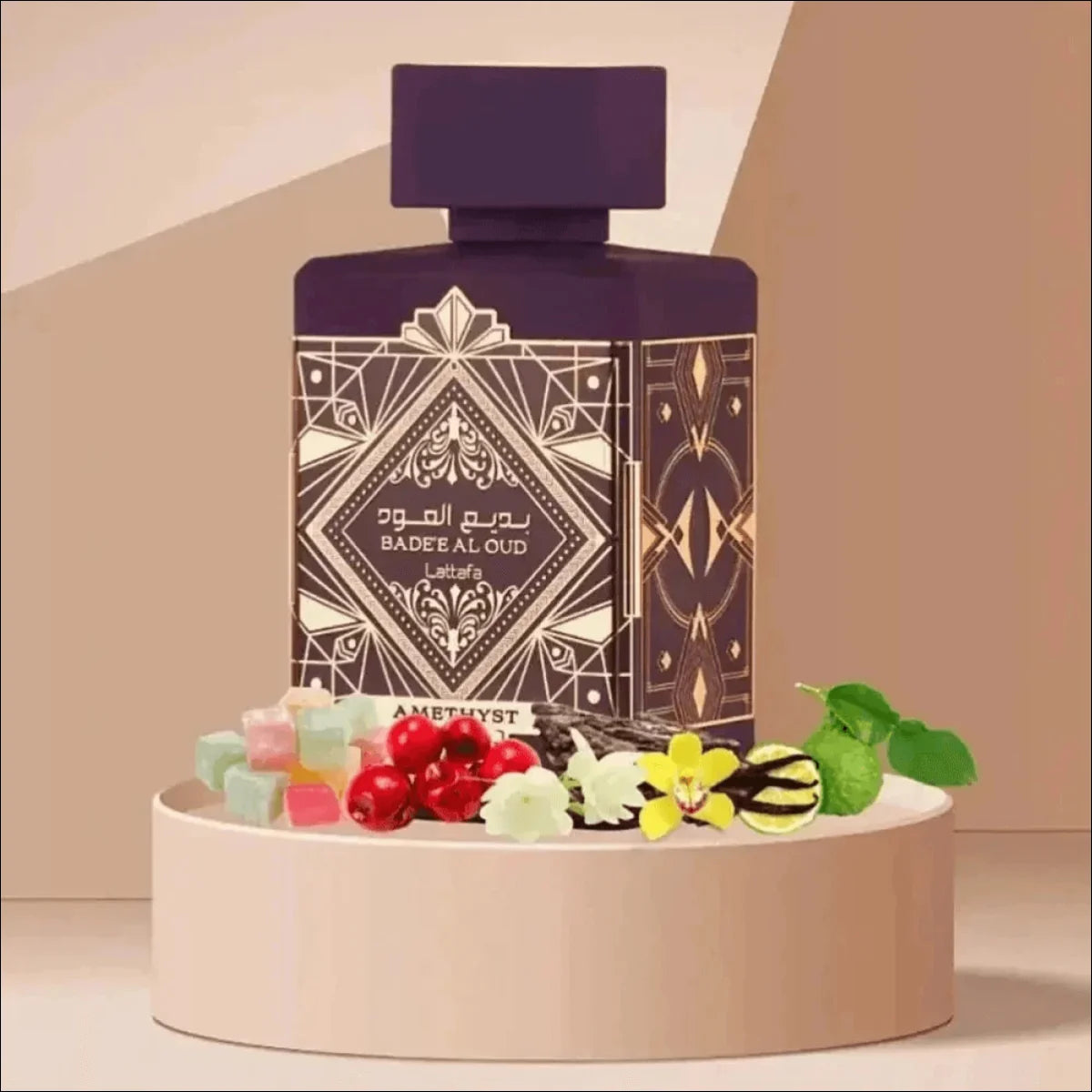 Perfume Arabe Bade e Al Oud Amethyst de Lattafa Eau de Parfum Unissex - Jm Grife