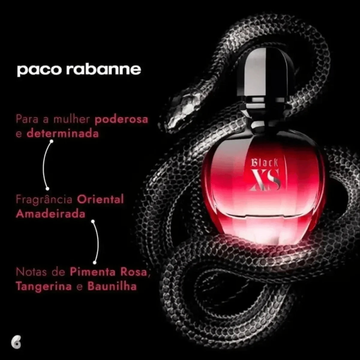 Perfume Feminino Paco Rabanne Black XS 80ml com Frasco Preto - Jm Grife