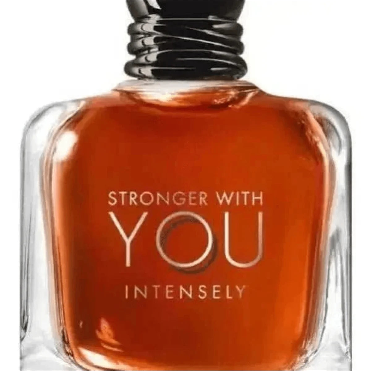 Perfume Masculino Armani Stronger With You Âmbar com Tampa Preta - Jm Grife
