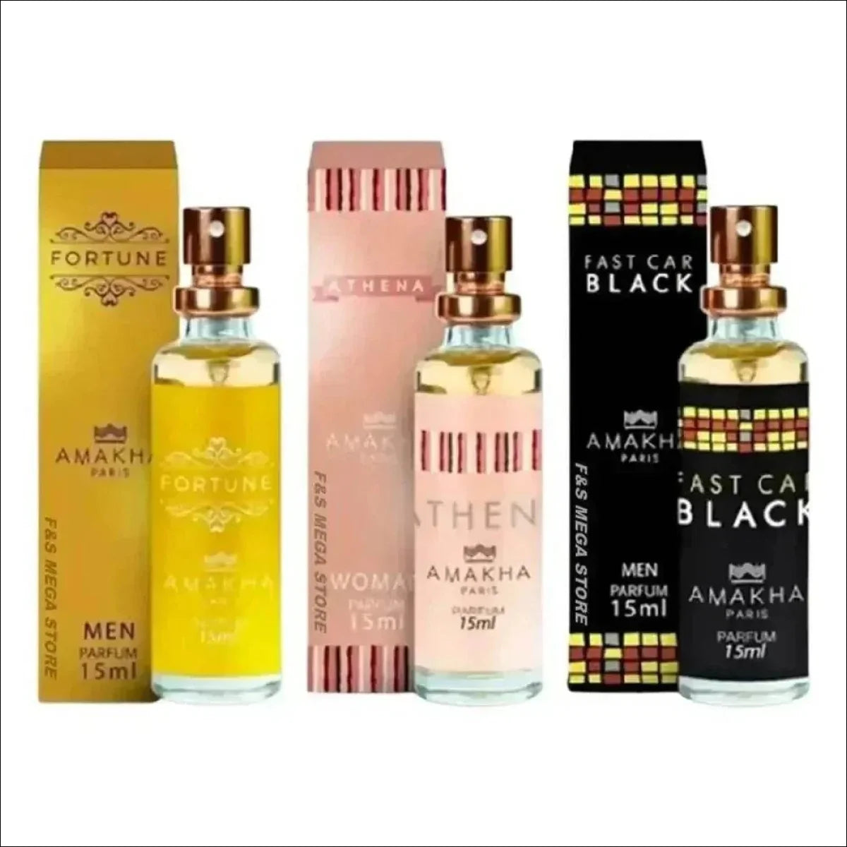 Perfume Masculino Fortune Fast Car Feminino Athena Amakha - Jm Grife