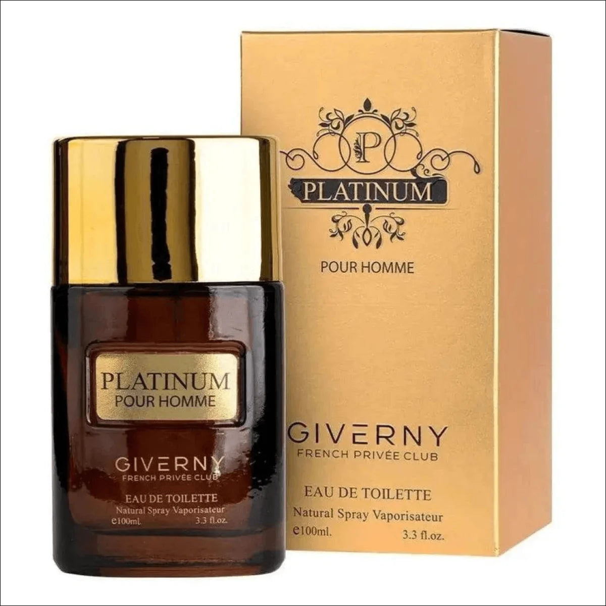 Perfume Masculino Giverny Platinum Pour Homme Toilette 100ml Volume da unidade 100 mL - Jm Grife