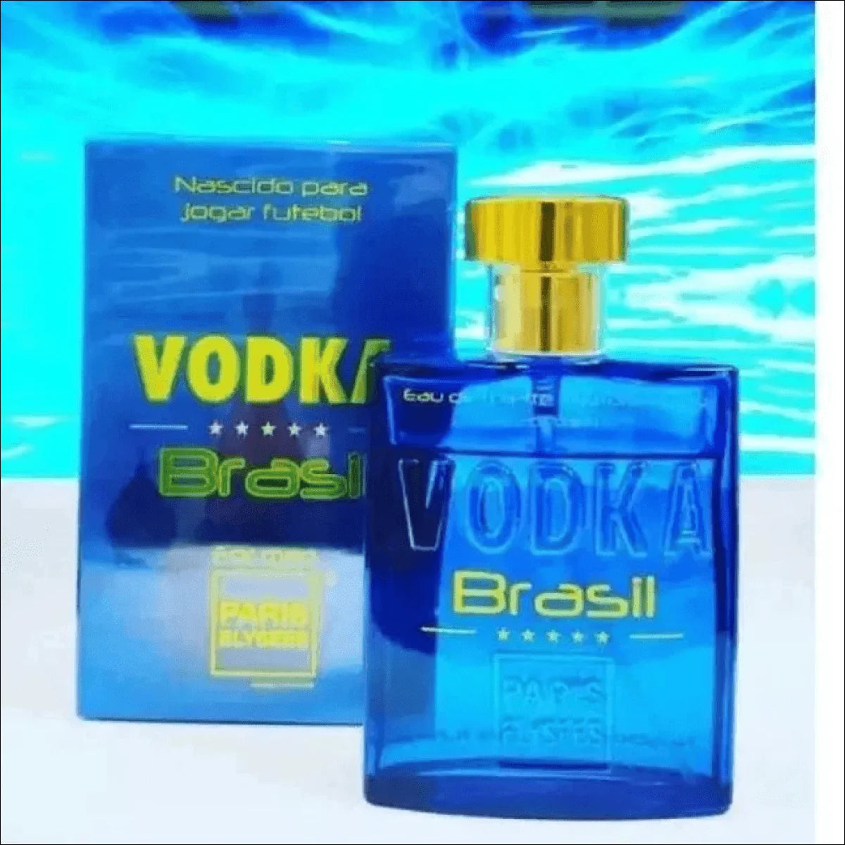 Perfume masculino Vodka Brasil Azul 100 Ml Paris Elysees - Jm Grife