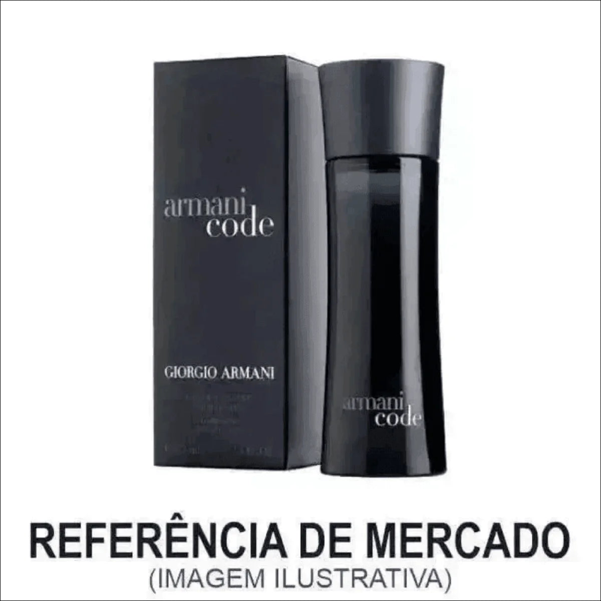 Perfume Natuzí N23 - Vidro 100ML Ref Armani Code, Fragrância Amadeirada e Elegante para Homens - Jm Grife