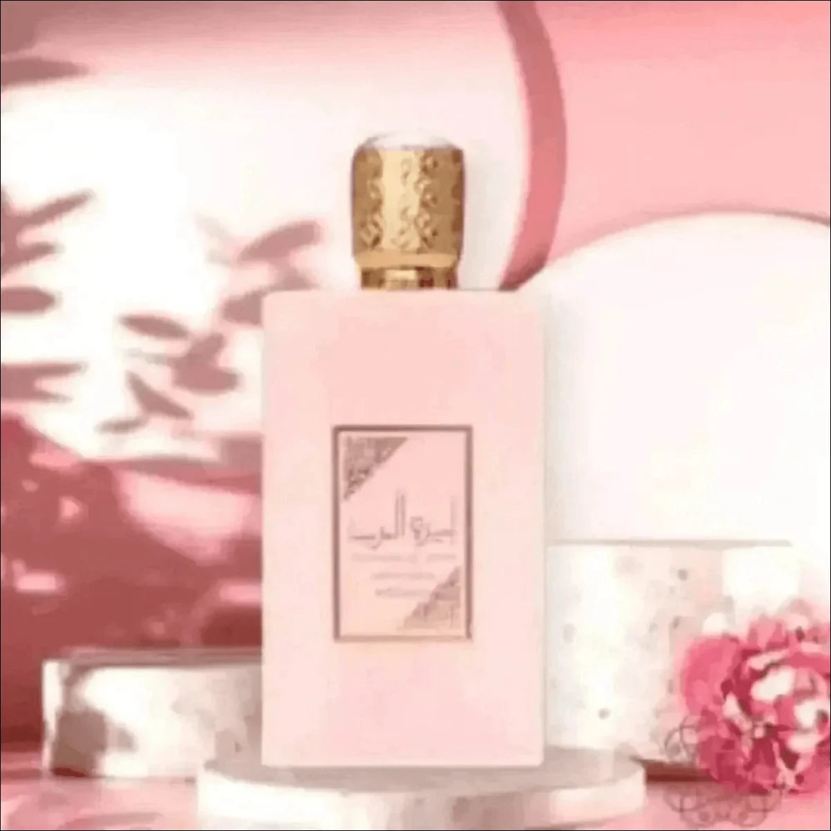 Perfume Rosa Asdaaf Ameerat Al Arab em Frasco e Caixa Exclusivos - Jm Grife