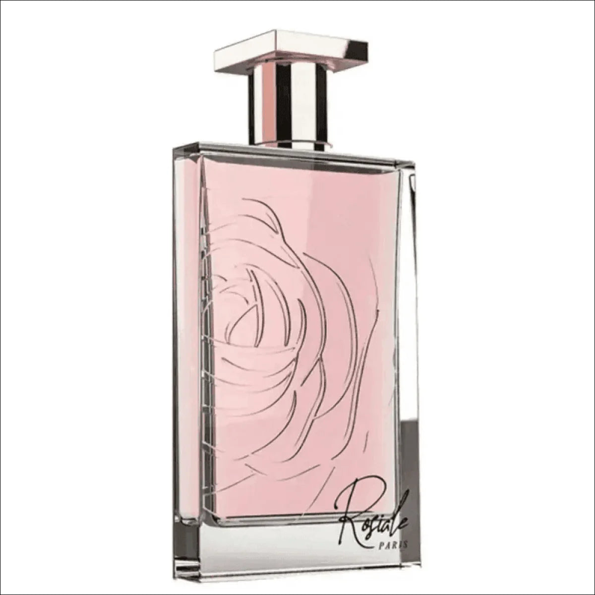 Perfume Rosiale Paris 100ml Eau de Parfum Floral Feminino com Frasco Rosa e Rosas Elegantes - Jm Grife