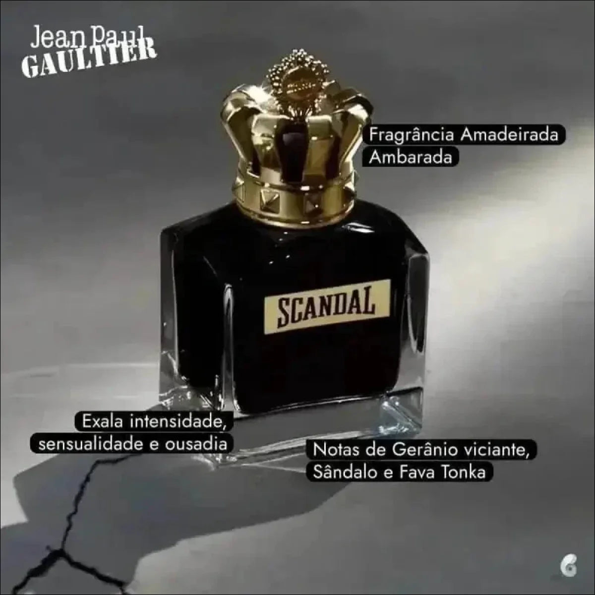 Perfume Scandal Pour Homme Jean Paul Gaultier Eau de Parfum - ORIGINAL & C/SELO - Jm Grife