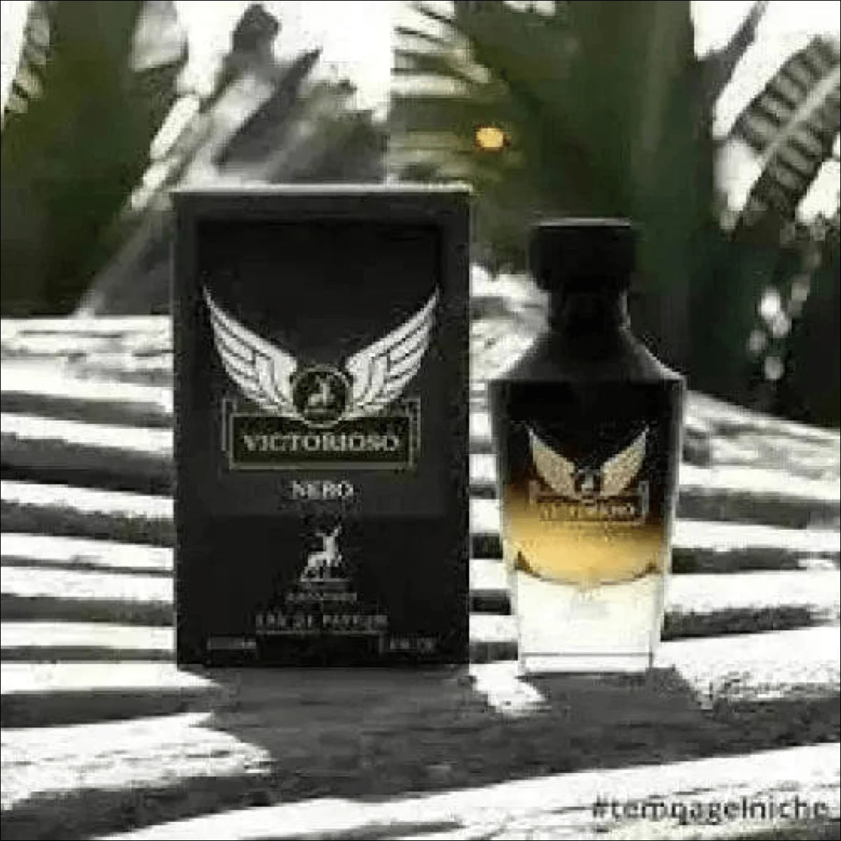 Perfume Victorioso Nero Masculino em Frasco de Vidro Preto - Jm Grife