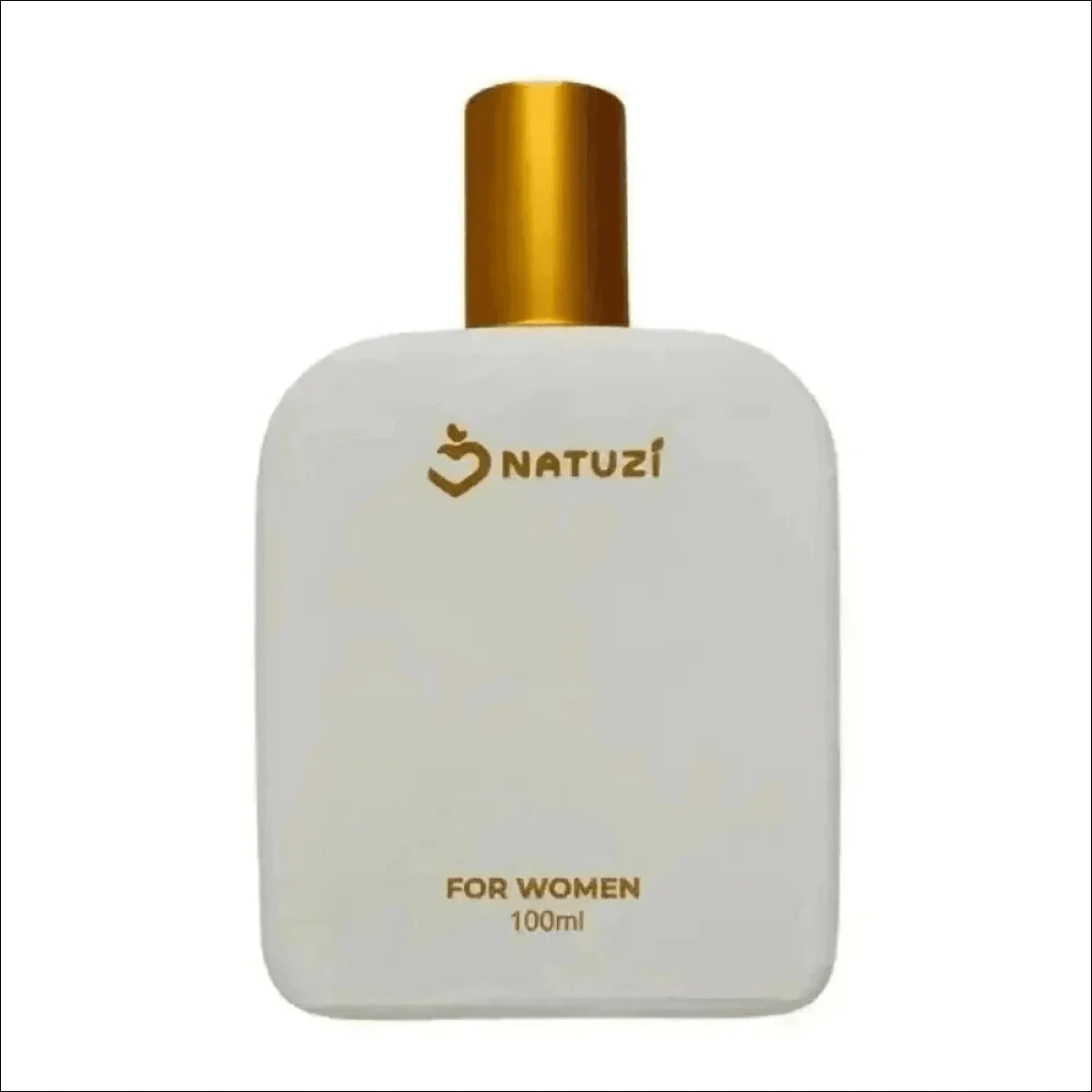 Perfume Vidro Natuzi Gabriela 100ml com Frasco Branco e Detalhes em Ouro - Jm Grife