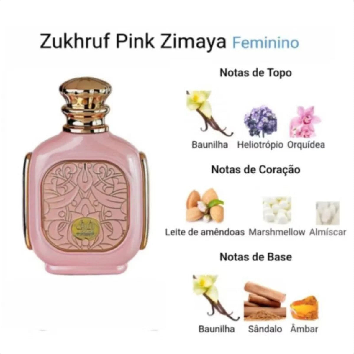 Perfumes árabes zimaya,Afnan,Maison Alhambra lattafa Eau de parfum 100 ml - original lacrado - Jm Grife