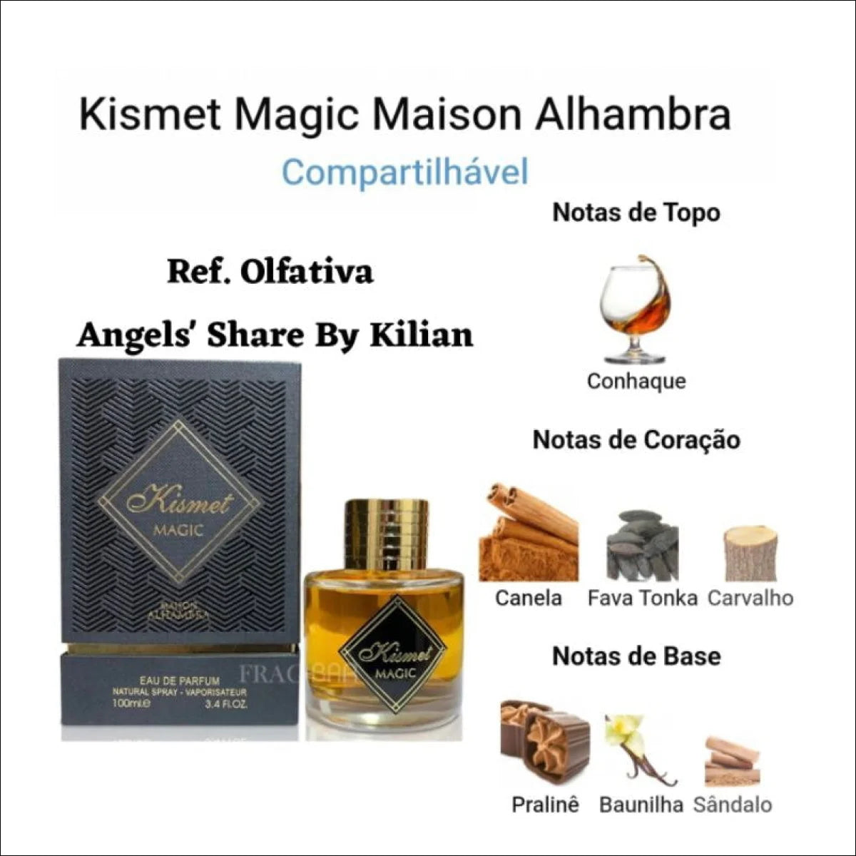 Perfumes árabes zimaya,Afnan,Maison Alhambra lattafa Eau de parfum 100 ml - original lacrado - Jm Grife
