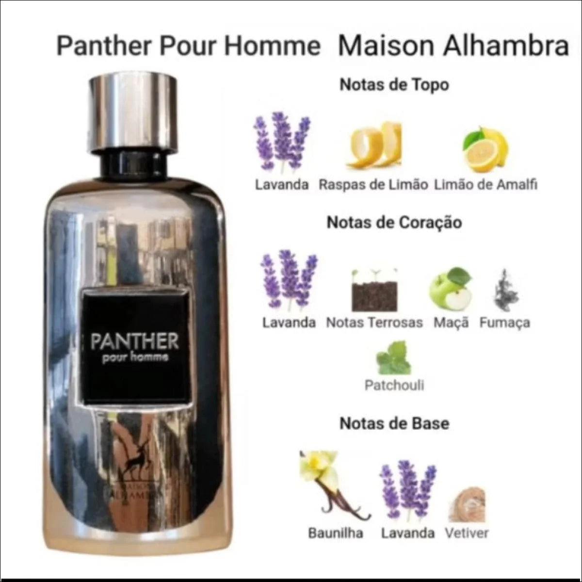 Perfumes árabes zimaya,Afnan,Maison Alhambra lattafa Eau de parfum 100 ml - original lacrado - Jm Grife