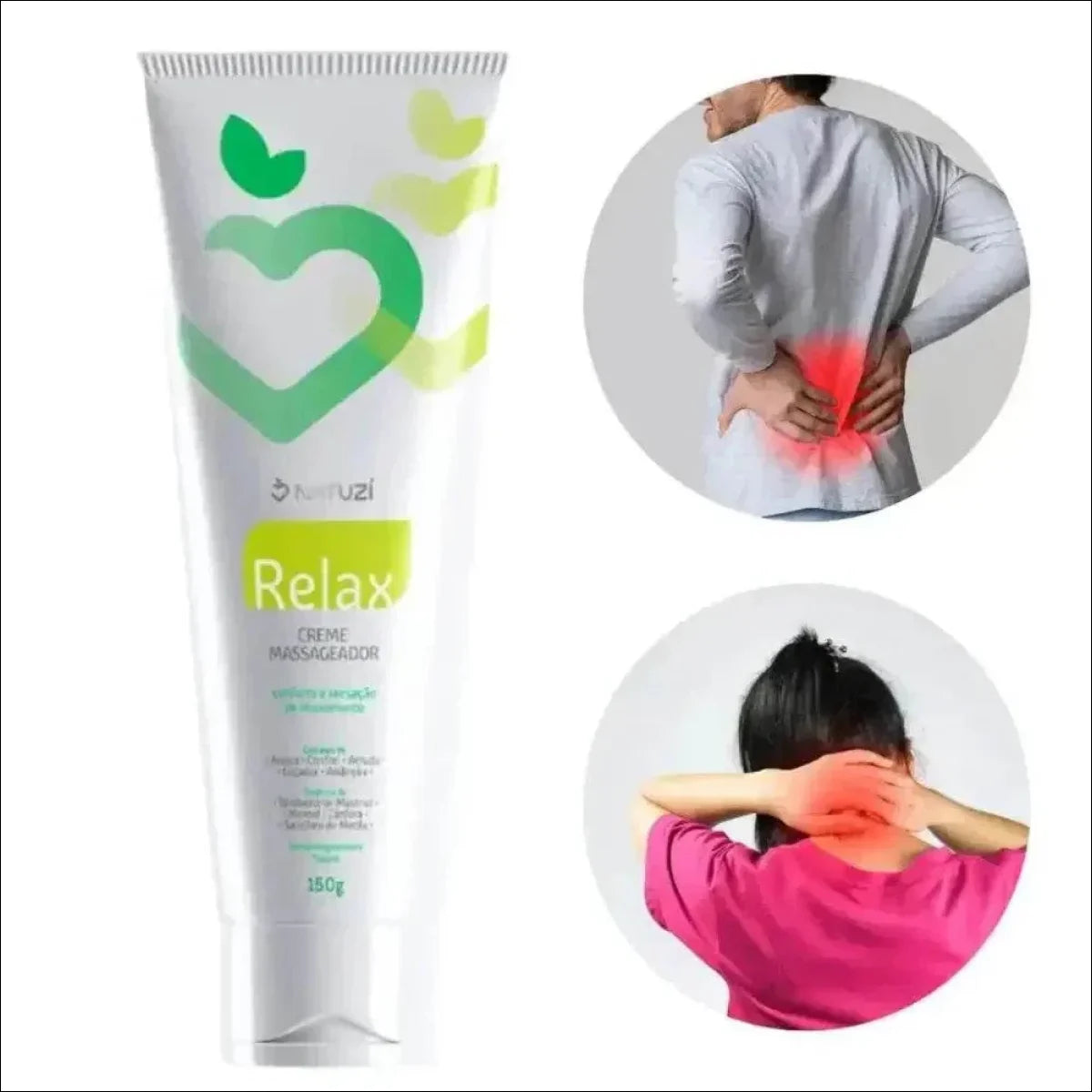 Pomada Relax Muscular Natuzi - Efeito de 8 Horas 150g Envio Rápido - Jm Grife