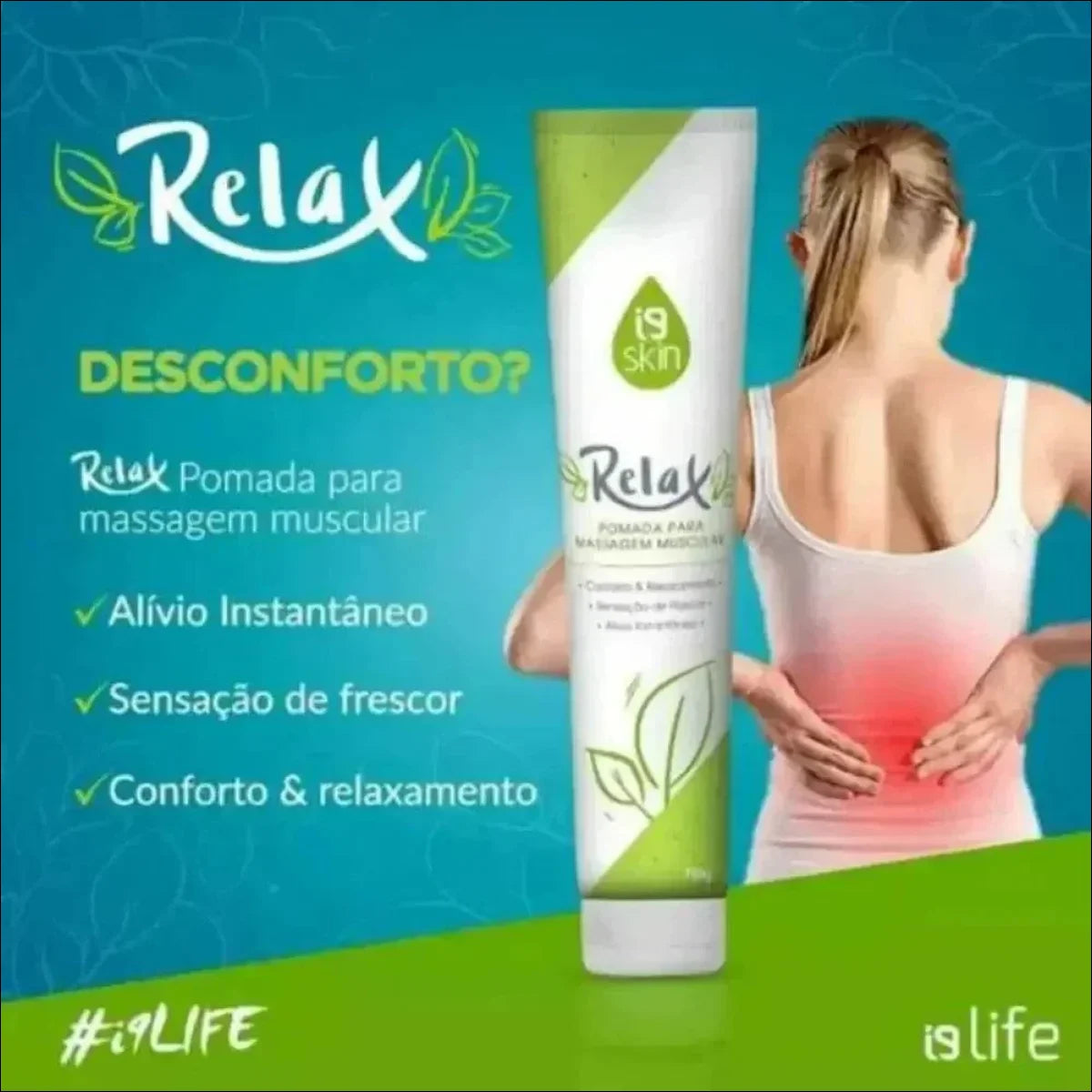 Pomada Relax Muscular Natuzi - Efeito de 8 Horas 150g Envio Rápido - Jm Grife