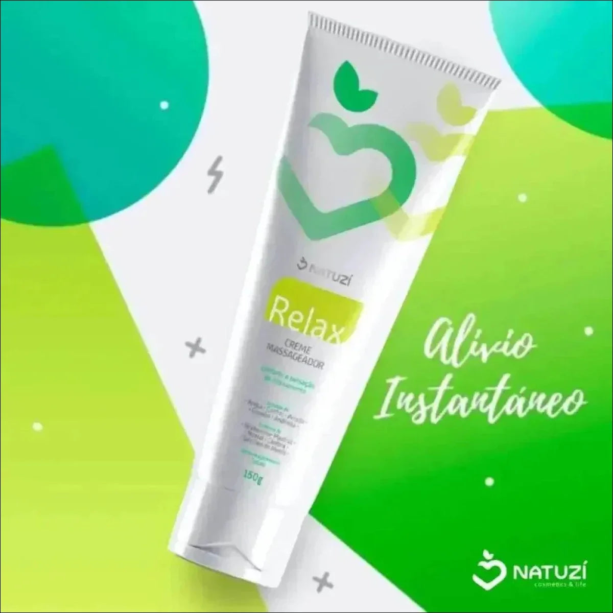 Pomada Relax Muscular Natuzi - Efeito de 8 Horas 150g Envio Rápido - Jm Grife