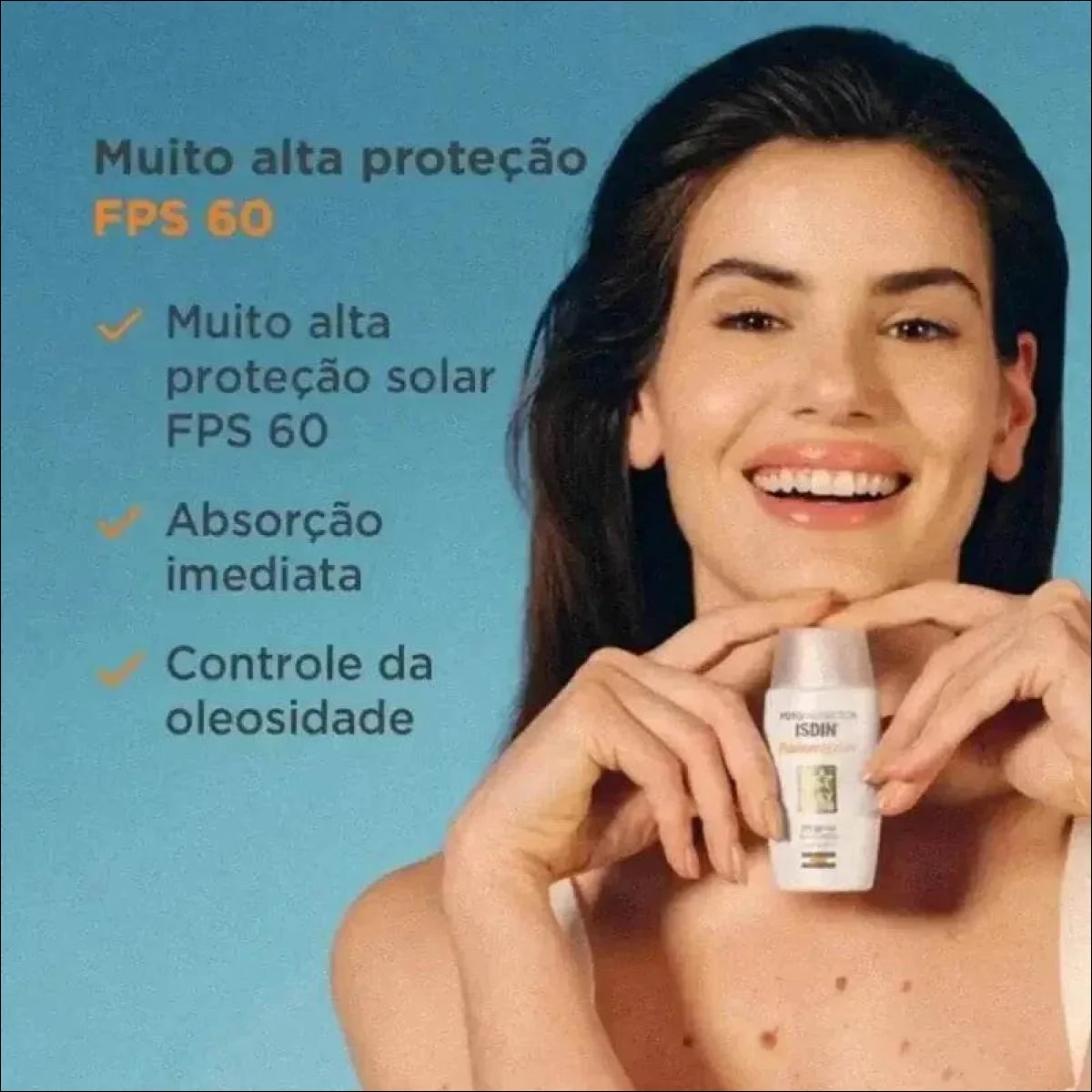 Protetor Solar Facial Isdin Fusion Water Fps 60 Sem Cor 50ml - Jm Grife