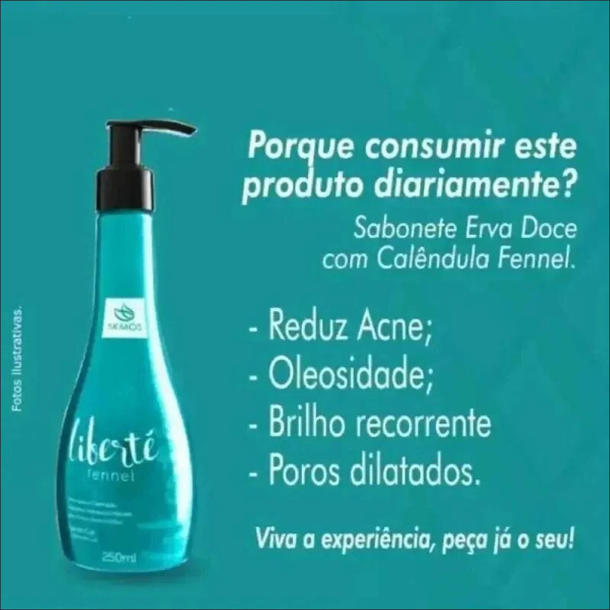 Sabonete Em Gel Para Rosto Libert Fennel Erva Doce Calêndula - Jm Grife