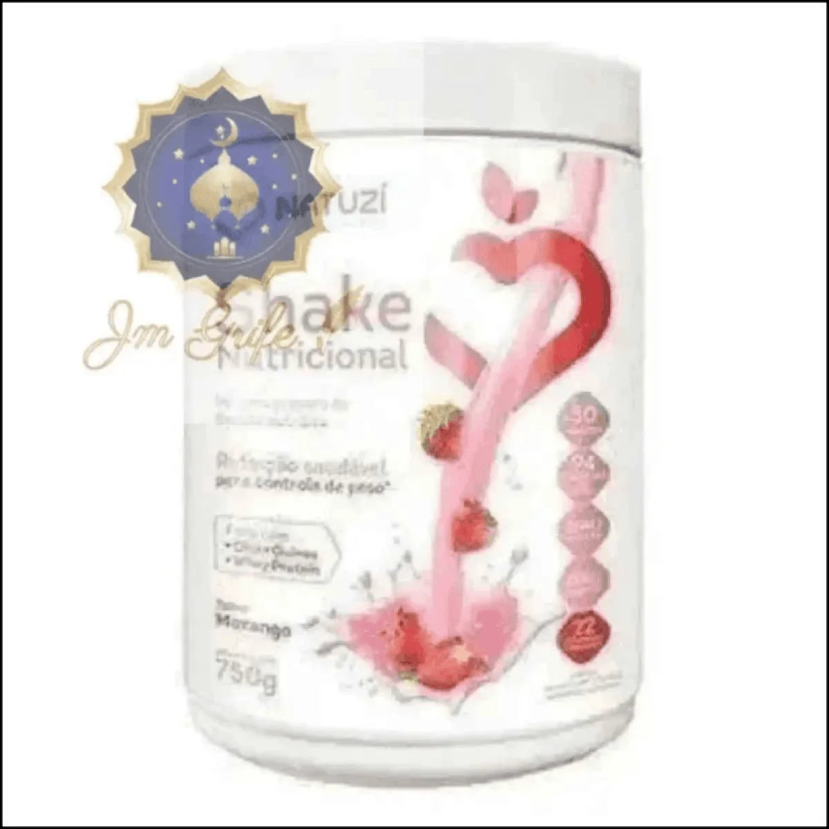 Shake Natuzi Morango: Nutritivo, Delicioso e Rico em Vitaminas para Saúde e Energia Diária - Jm Grife