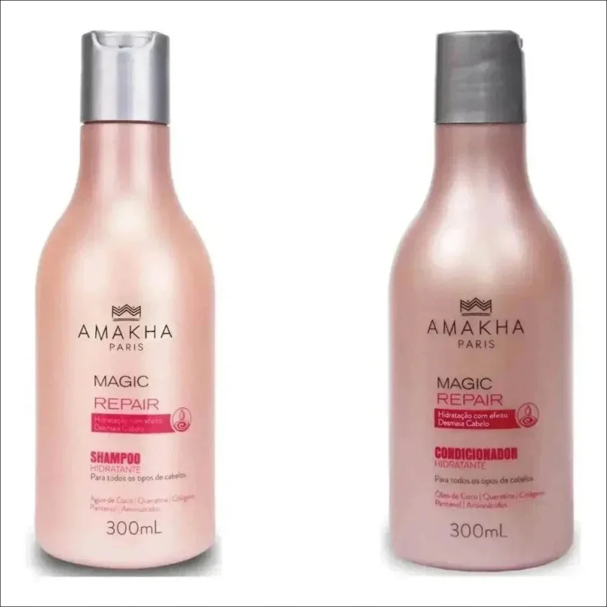 Shampoo Condicionador Magic Repair - Desmaia Cabelo - Amakha - Jm Grife