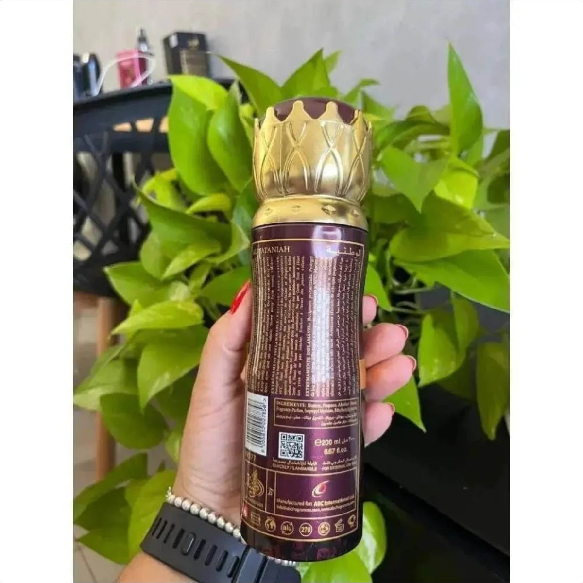 Spray Aerossol Sabah Al Ward Al Wataniah em 200 Ml Lançamento - Jm Grife